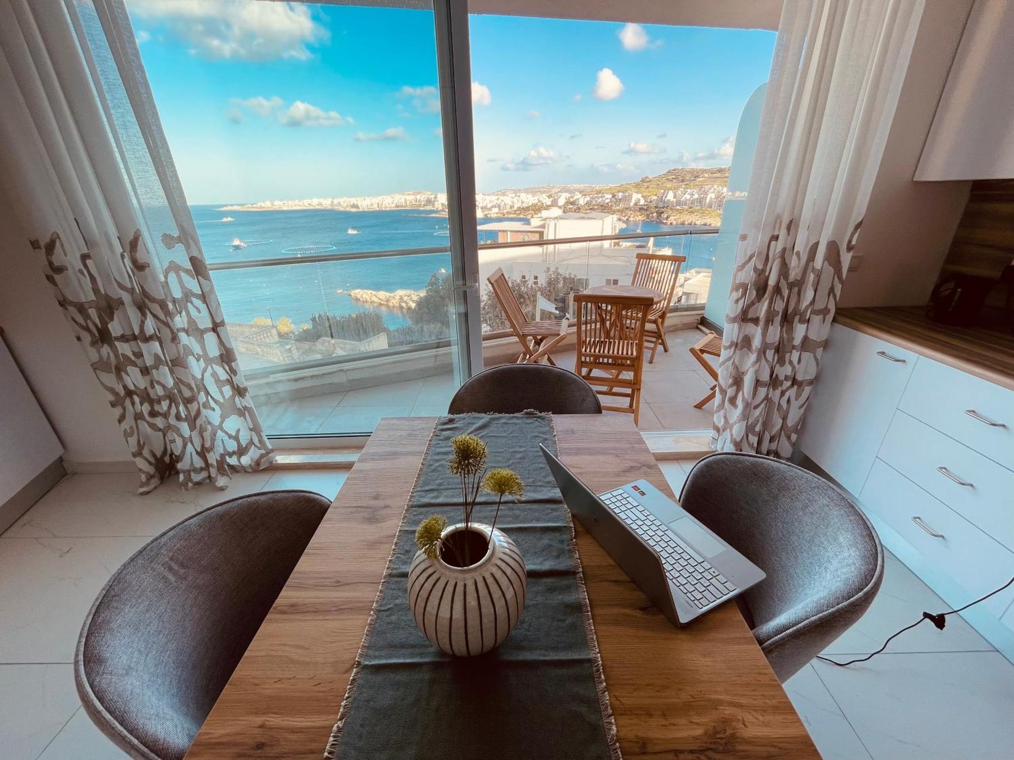 Blu Mar Sea View Apartments St. Paul's Bay Bagian luar foto