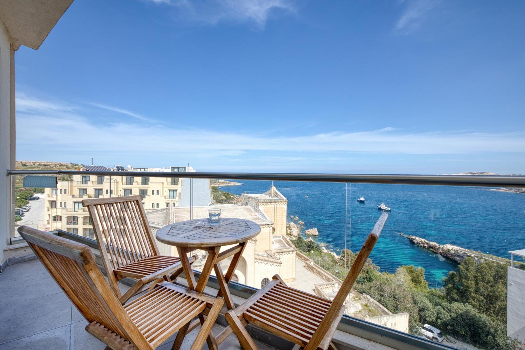 Blu Mar Sea View Apartments St. Paul's Bay Bagian luar foto
