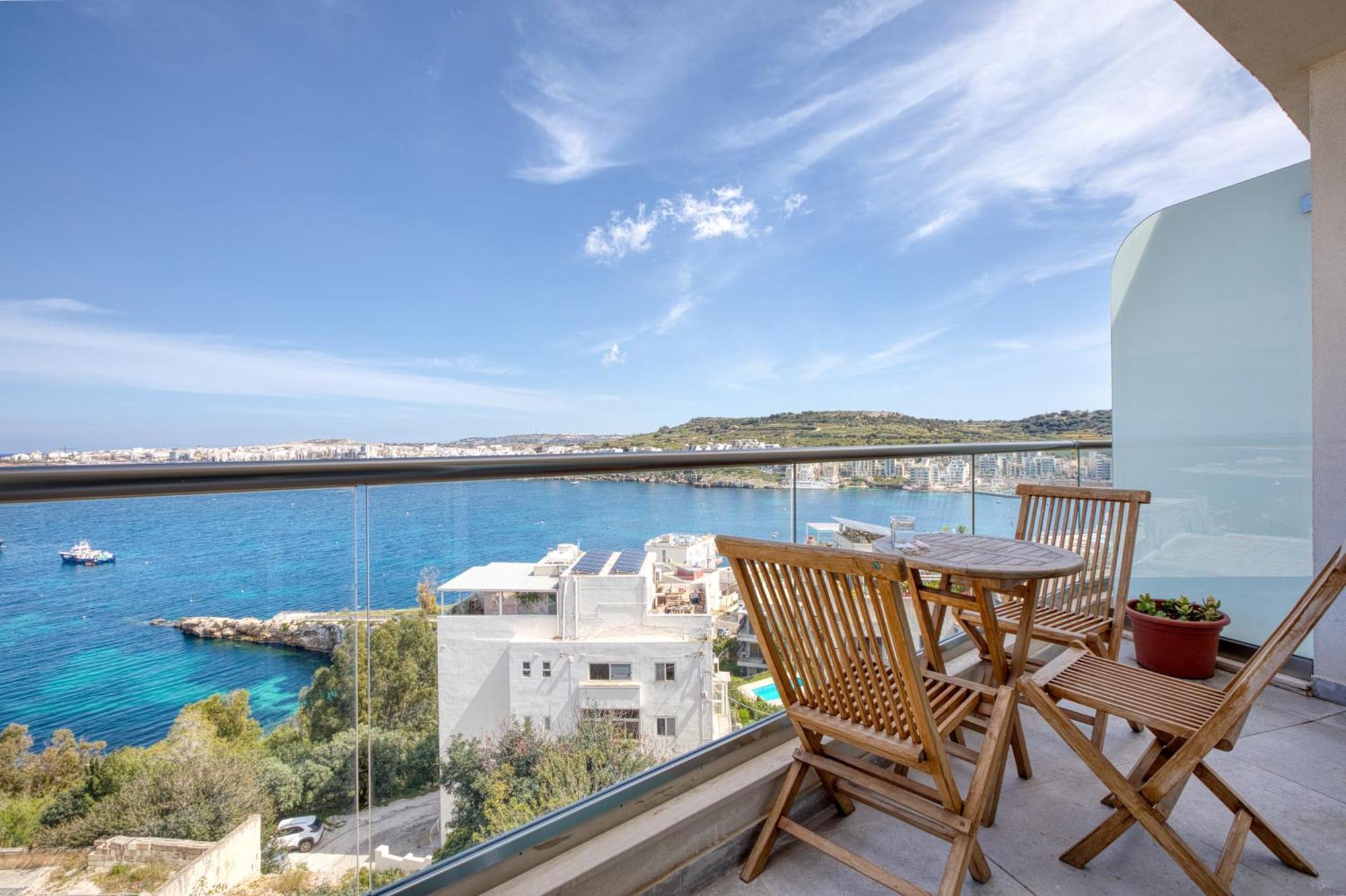Blu Mar Sea View Apartments St. Paul's Bay Bagian luar foto